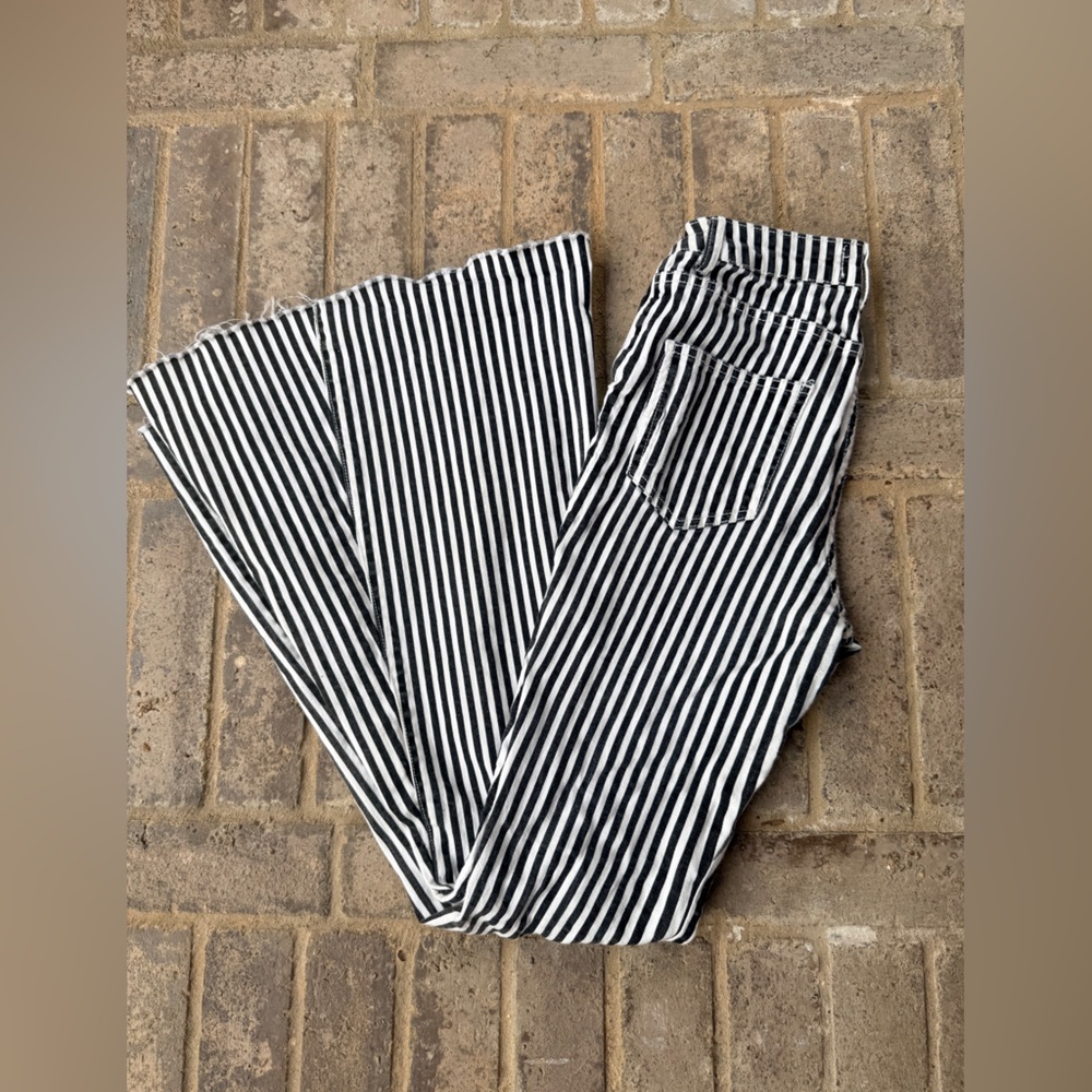 Monochrome Striped Pants By Blank Paige